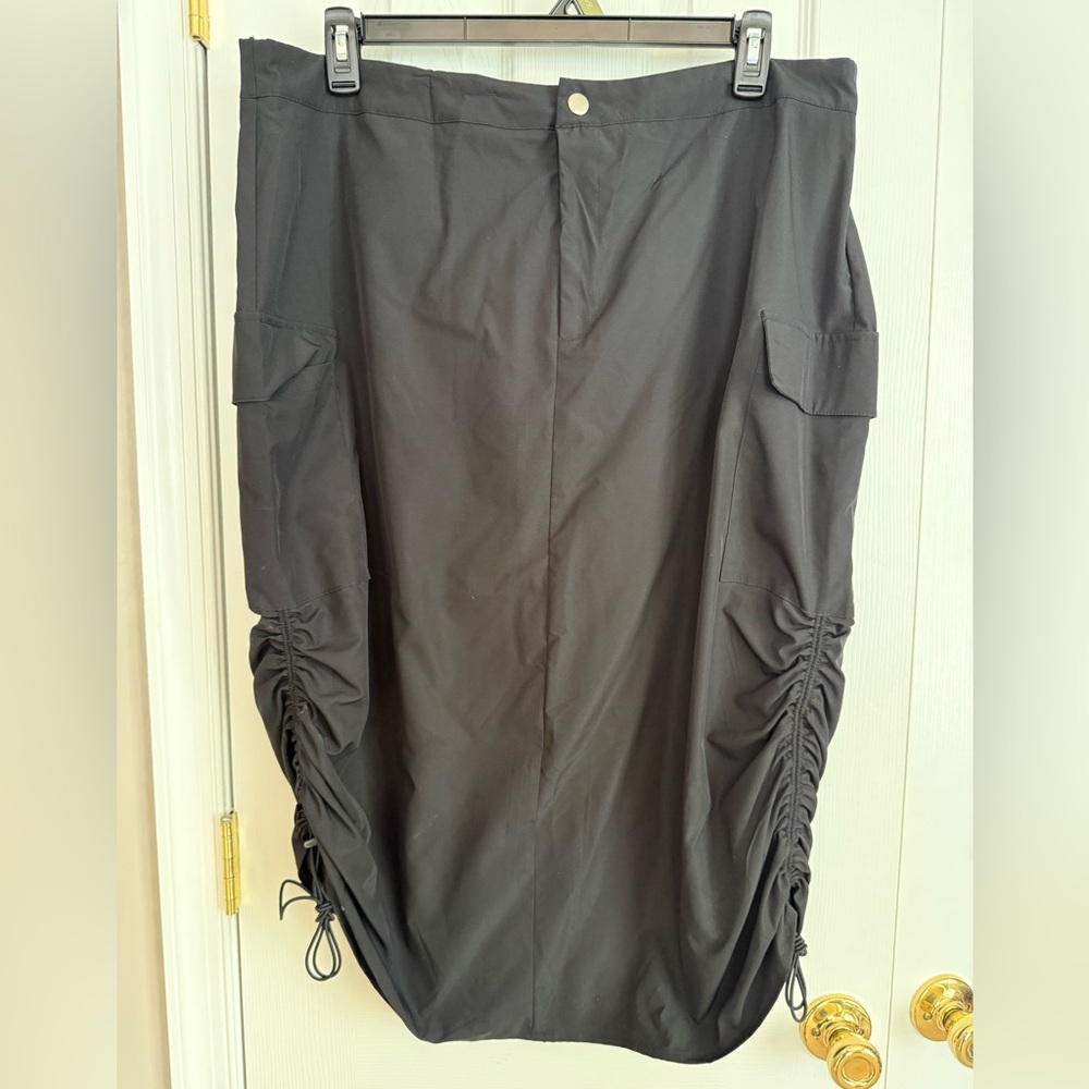 Black Ruched Skirt